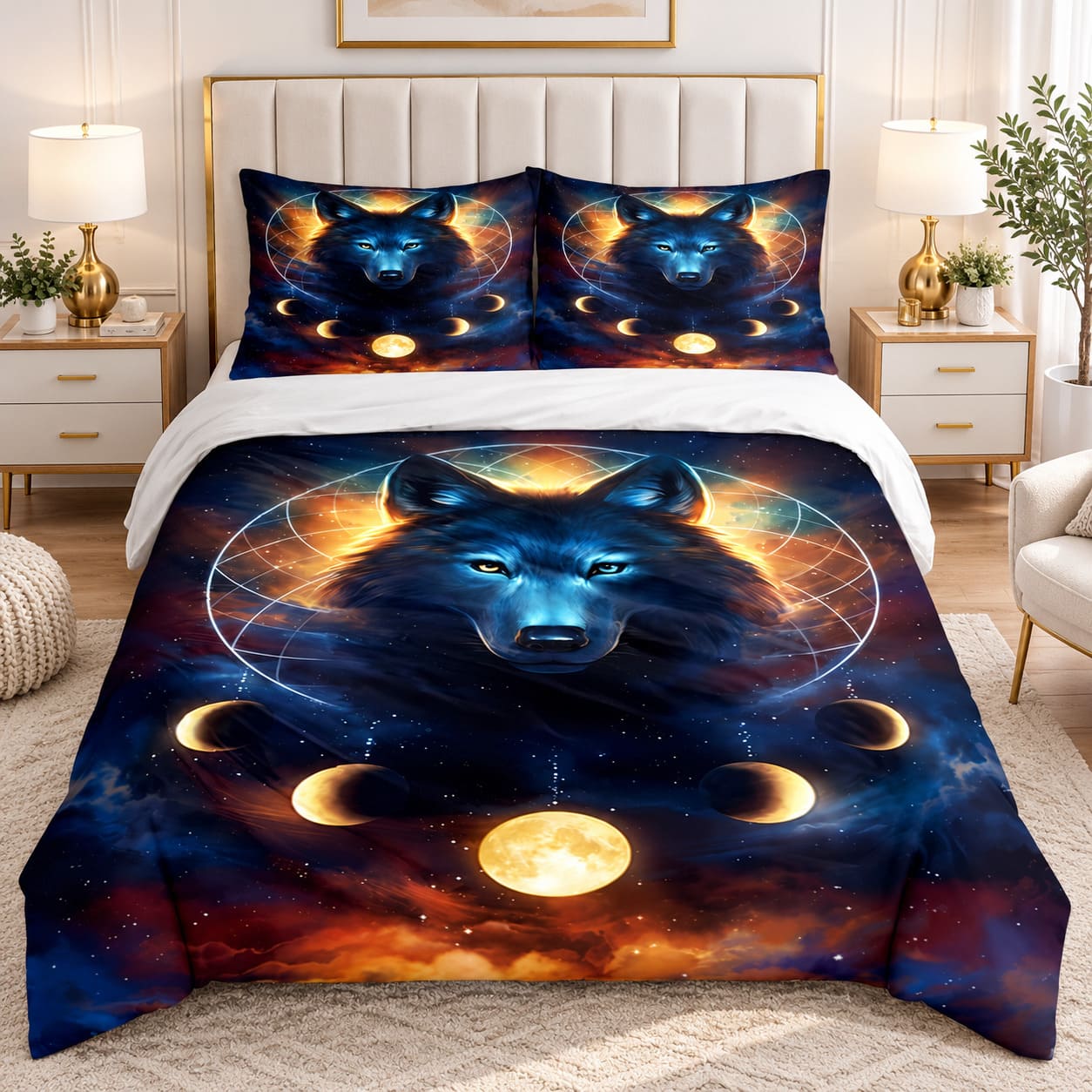 Housse de Couette Tête de Loup - Maitre de la Galaxie
