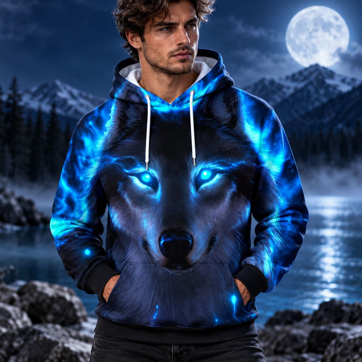 Sweat Tête de Loup Garçon