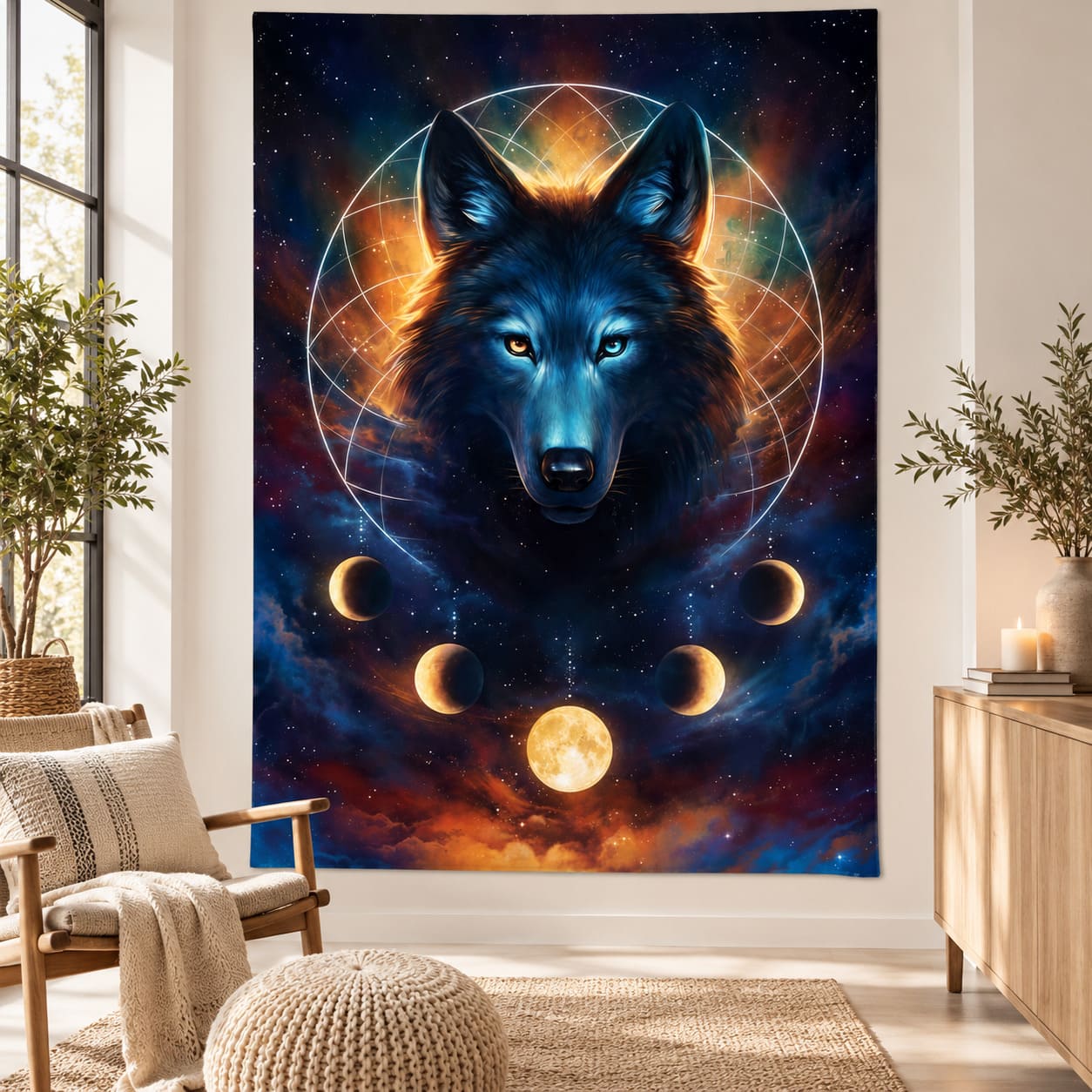 Tenture Tête de Loup Maitre de la Galaxie